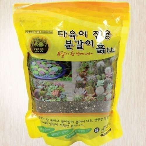 정한 다육이 전용 분갈이 흙 (선인장 사용가능) 5.5L