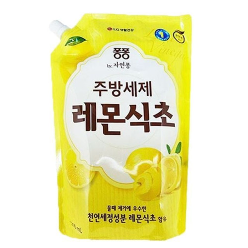 퐁 퐁 레몬식초 주방세제 과일세제 리필 1.2L
