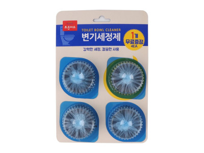 조은미소 변기 세정제 4알 클리너 크리너 화장실파란