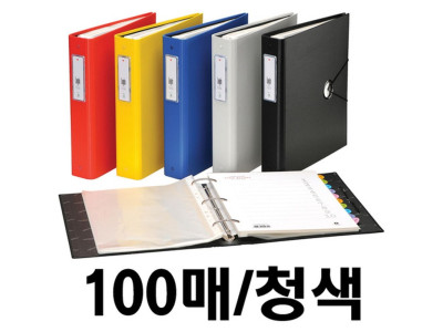 로그인화일(F824-7/100매/청색/문화산업)