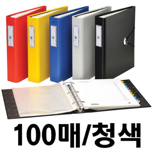 로그인화일(F824-7/100매/청색/문화산업)