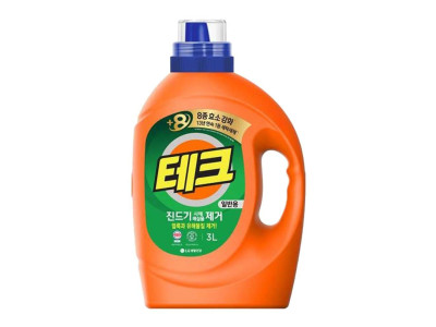 테크 진 드기제거 일반 용기 3L 액체세탁세제