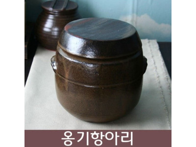 옹기 일자형 항아리 단지(중) 1kg