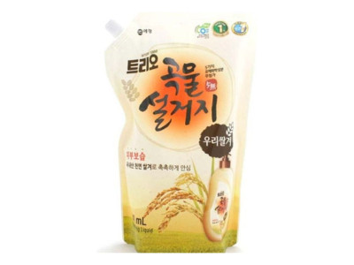 트리오 곡물설거지 우리현미 1.2L리필 4개