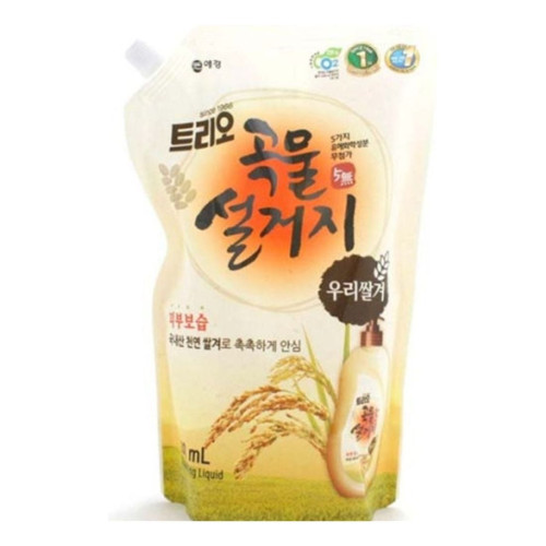 트리오 곡물설거지 우리현미 1.2L리필 4개