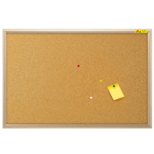 국산 코르크 게시판 미송프레임 60x45cm 천연콜크 핀