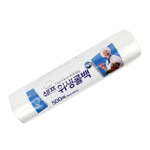 위생비닐봉투 대형롤비닐팩 35x45 500매롤 비닐팩 위생롤백 롤팩