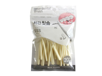 B앤드하우스830 치간칫솔 L타입20P위생덮개 치간치솔