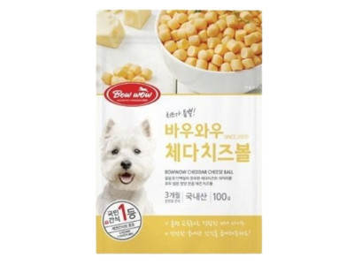 강아지 한입 간식 체다 치즈볼 200g 1P 노즈워크 영양