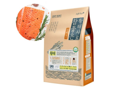 강아지 소프트 황태 연어 사료 1kg 1P 노령견 말랑