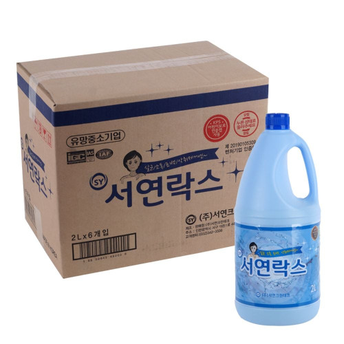 서연 락스 2L 6P 박스 세트 청소세제