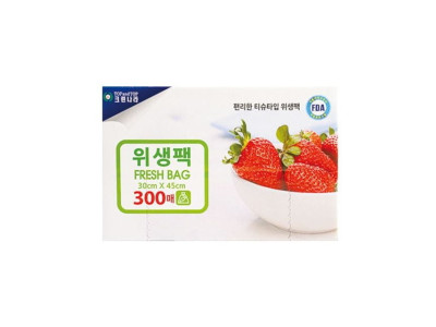 크린나라 위생팩 대형 300매 (30cm x 45cm)