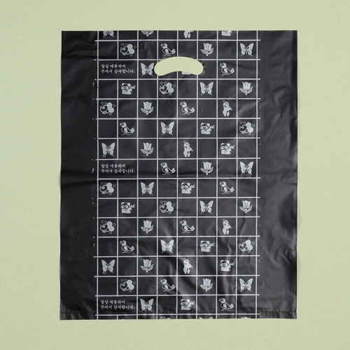 100p 양장비닐봉투(검정)(45x55cm) 의류봉투