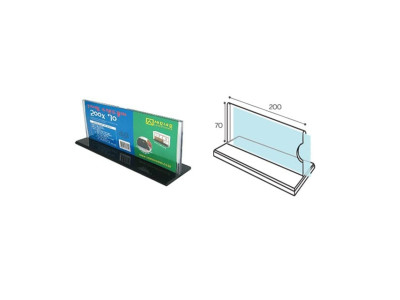 T자형스탠드꽂이 T2007 (200x70mm) 아크릴꽂이