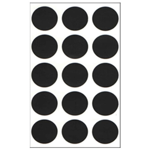 원형스티커 분류라벨 지름25mm 7매입 검정 300BK