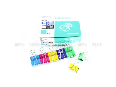 평화 더블클립 중 25mm 50개입