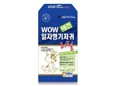 와우 일자형 기저귀 리필용 중형 100매