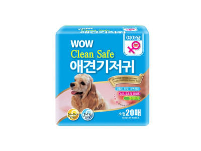 기저귀 소형 암컷기저귀 와우 20매 클린세이프 강아지