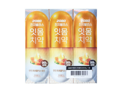 2080 치약 진지발리스 프로폴리스 120g 3입