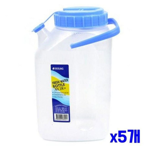 꼭지물병 2L x5개