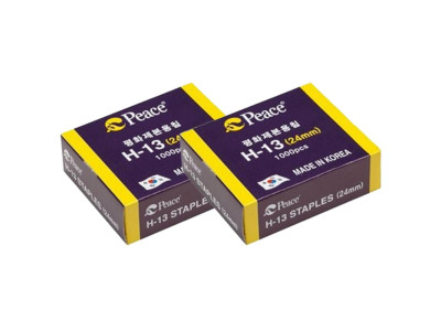 평화 제본용 스테플러심 24mm 2P 사무용 스템플러심