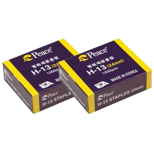 평화 제본용 스테플러심 24mm 2P 사무용 스템플러심