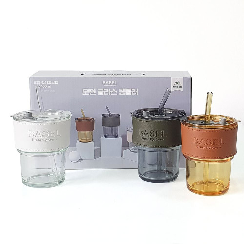 바젤 유리 텀블러 400ml 3p세트