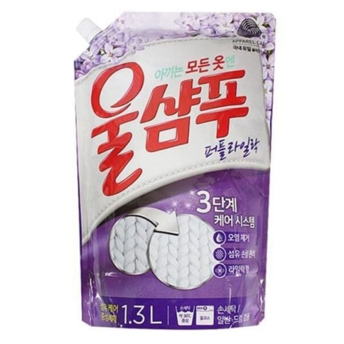 애경 울샴푸 퍼플라일락 1.3L 리필