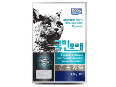 고양이 국민 모래 오리지날 무향 7.5kg 냥이 화장실