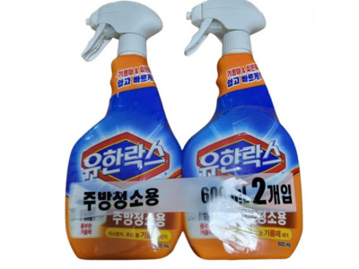 유한락스 주방청소용 600ml(2개묶음)