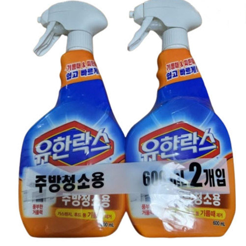 유한락스 주방청소용 600ml(2개묶음)