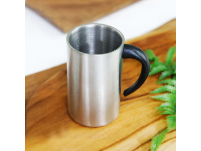 동무 슬림 이중컵250ml-스텐물컵 슬립컵 손잡이캠핑컵