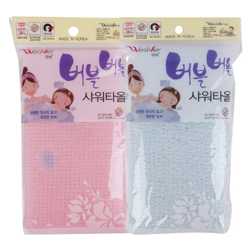 버블버블 샤워타올 (색상랜덤)