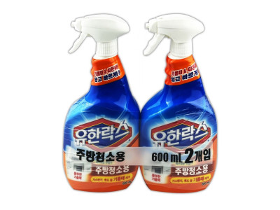 유한락스 주방청소용 600ml 2P -O