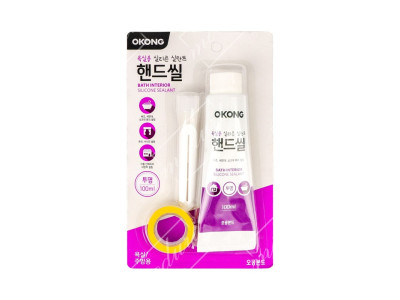 오공 욕실용 실리콘실란트 핸드씰 투명