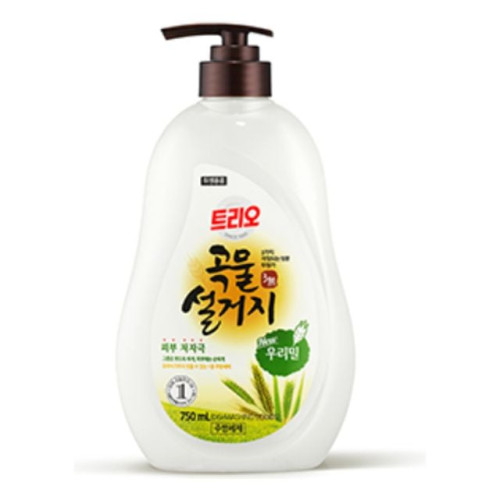 트리오 곡물설거지 우리밀 750ml 용기 애경 주방세제