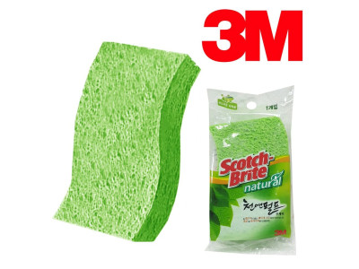 3M 5686 부드러운 내추럴 천연펄프수세미