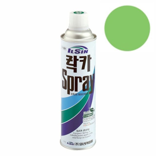 일신 락카 스프레이 연녹색 420ml
