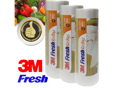 3M Fresh 롤위생백 대형 3롤 총1500매