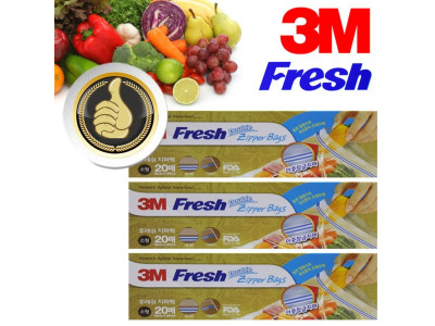 3M Fresh 더블 지퍼백 소형 60매