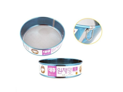 스텐 원형 채망 (중) 대흥 스테인리스 채반 건지기