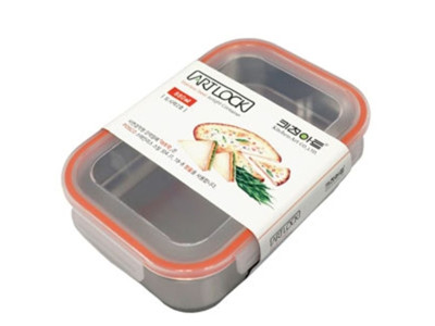 키친아트 스텐 밀폐용기 도시락 2호 880ml