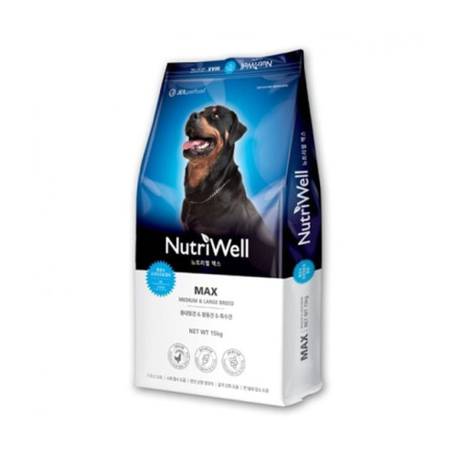 뉴트리웰 맥스 중대형견 활동견 특수견 15kg 애견사료