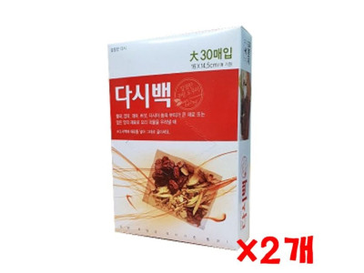 다시백 大 30매 X 2개 차거름망 다시마필터 국물요리