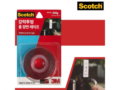 3M 스카치 (투명)폼 양면테이프(12mmx2M) 3120C(투명)
