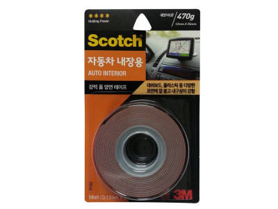 3M 스카치강력폼 양면테이프(자동차내장용12x2m)IT122