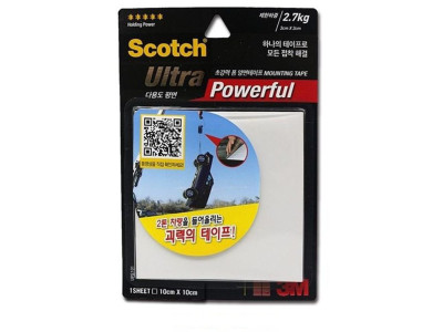 3M-초강력폼 양면테이프(평면용)10cmx10cm