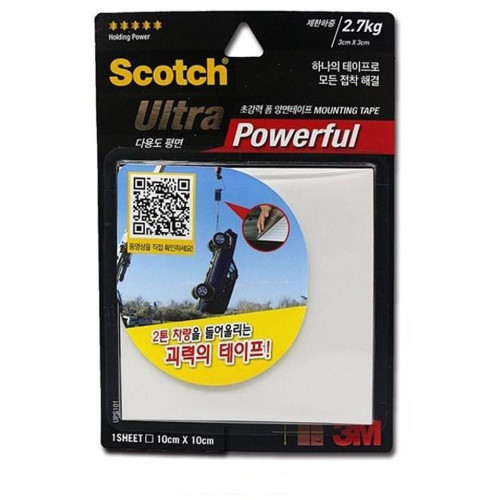 3M-초강력폼 양면테이프(평면용)10cmx10cm