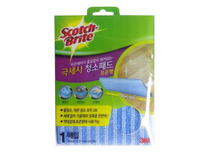 3M 스카치 브라이트 극세사 청소패드(표준형)-1매입