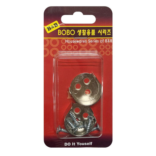 BOBO 가구봉 받침대 원형2p 옷걸이봉 행거 커튼봉
